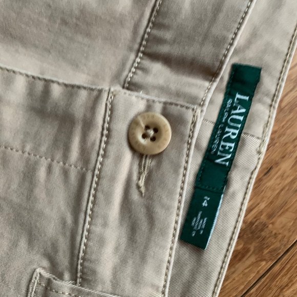 NWT RALPH LAUREN WOMEN'S STRAIGHT CHINO PANT SZ 14 - Picture 4 of 6